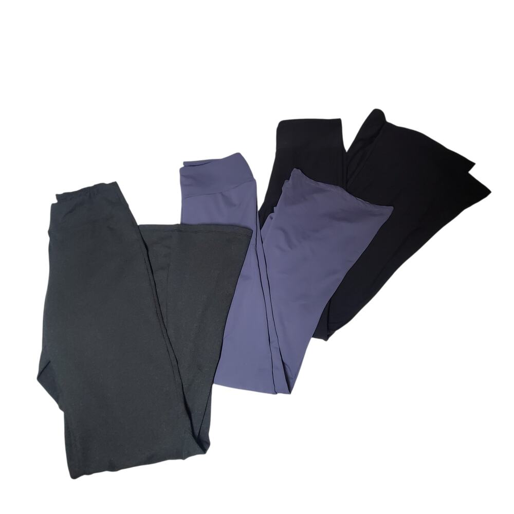 Flared Leggings Bundle Size Small Trendy Brands Shein etc. - Black Grey Purple